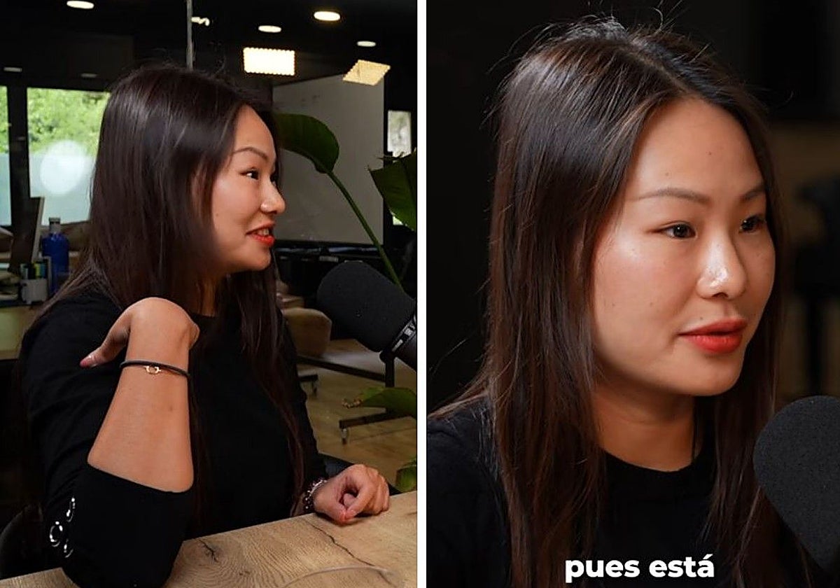 Lijia, durante la entrevista