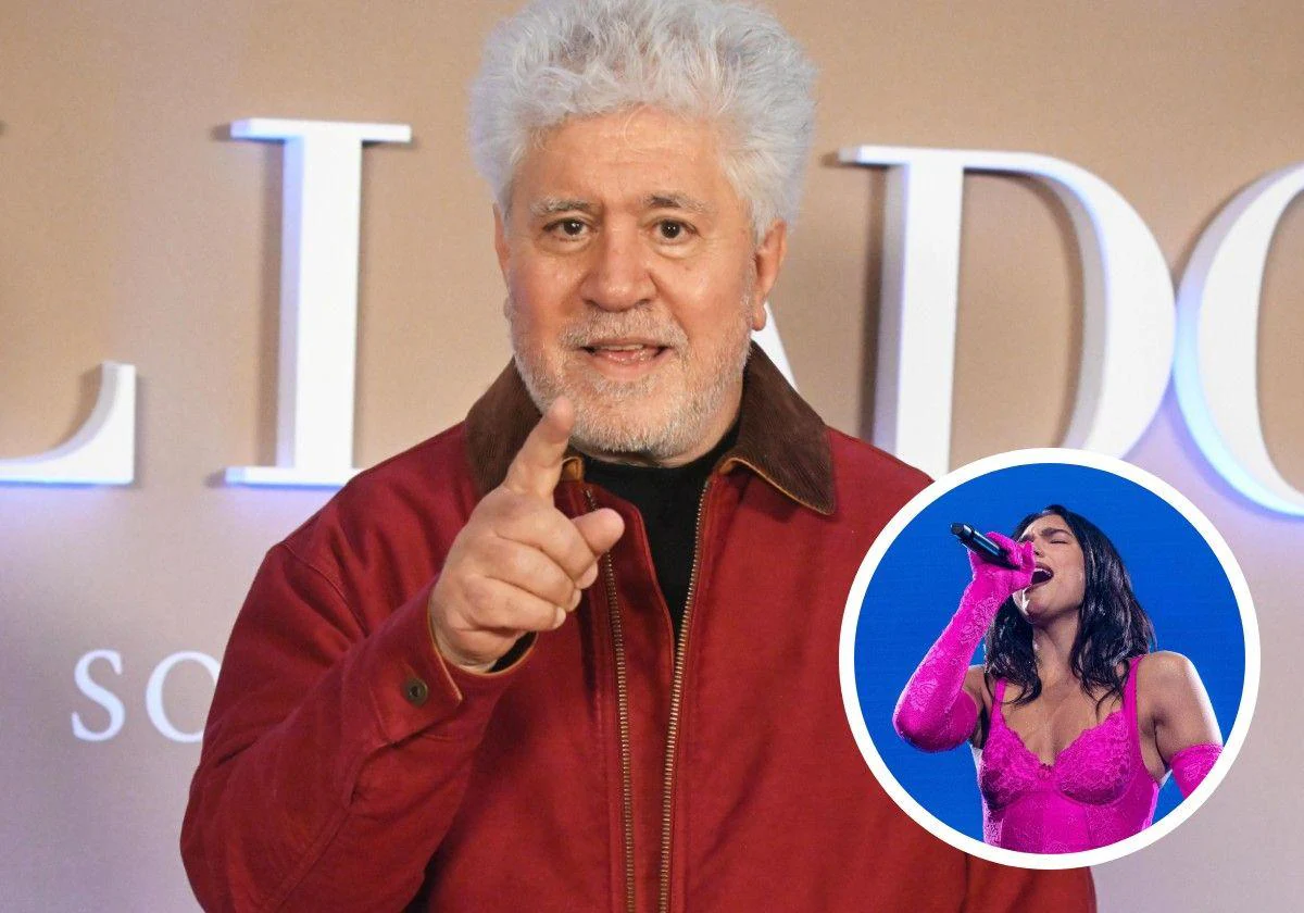 Pedro Almodóvar y Dua Lipa