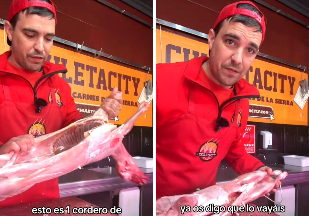 Un carnicero explica cómo elegir el mejor cordero para las cenas de Navidad en España: «Hay que fijarse en...»