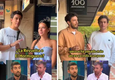 Un joven pregunta sobre si los españoles prefieren 'La Revuelta' o 'El Hormiguero' y este es el resultado