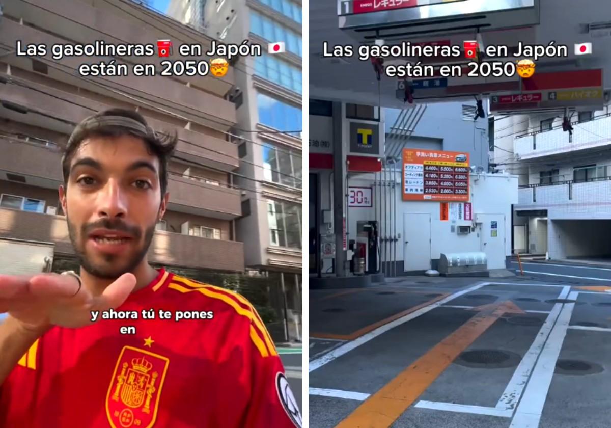 Un español viaja a Japón y muestra cómo son las gasolineras: «Tienen los surtidores en...»