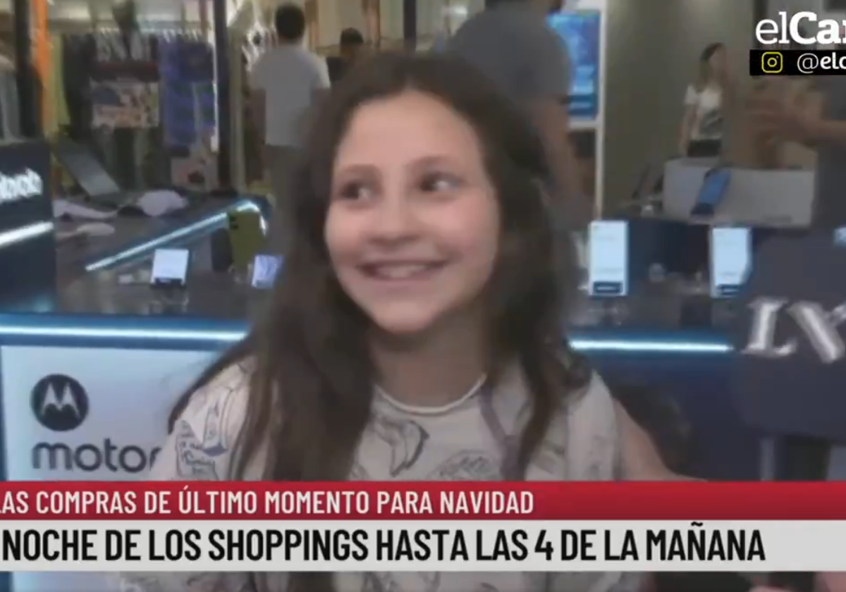 Una niña argentina la lía en televisión con su respuesta a la pregunta de qué regalo le ha pedido a Papá Noel