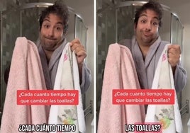 Un sanitario advierte de cada cuánto tiempo hay que cambiar las toallas del baño: «La posibilidad de transmisión es un montón»