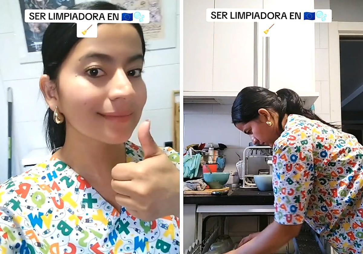 Una ecuatoriana en España muestra cómo es trabajar de limpiadora en nuestro país: «Se puede vivir bien de esto»