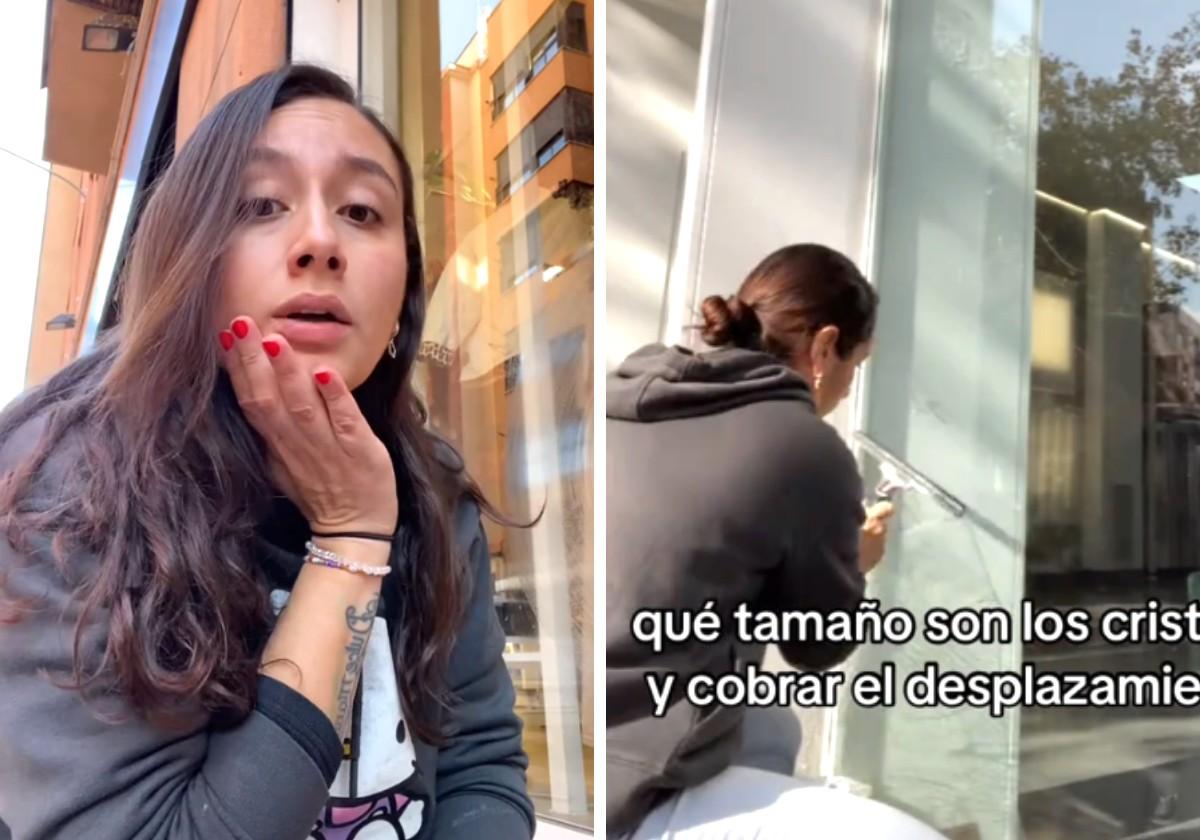 Una colombiana en España explica cuánto dinero gana limpiando cristales en nuestro país: «No pierdes tiempo»