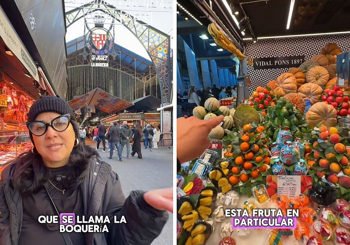 Bettina, durante su paseo por la Boquería
