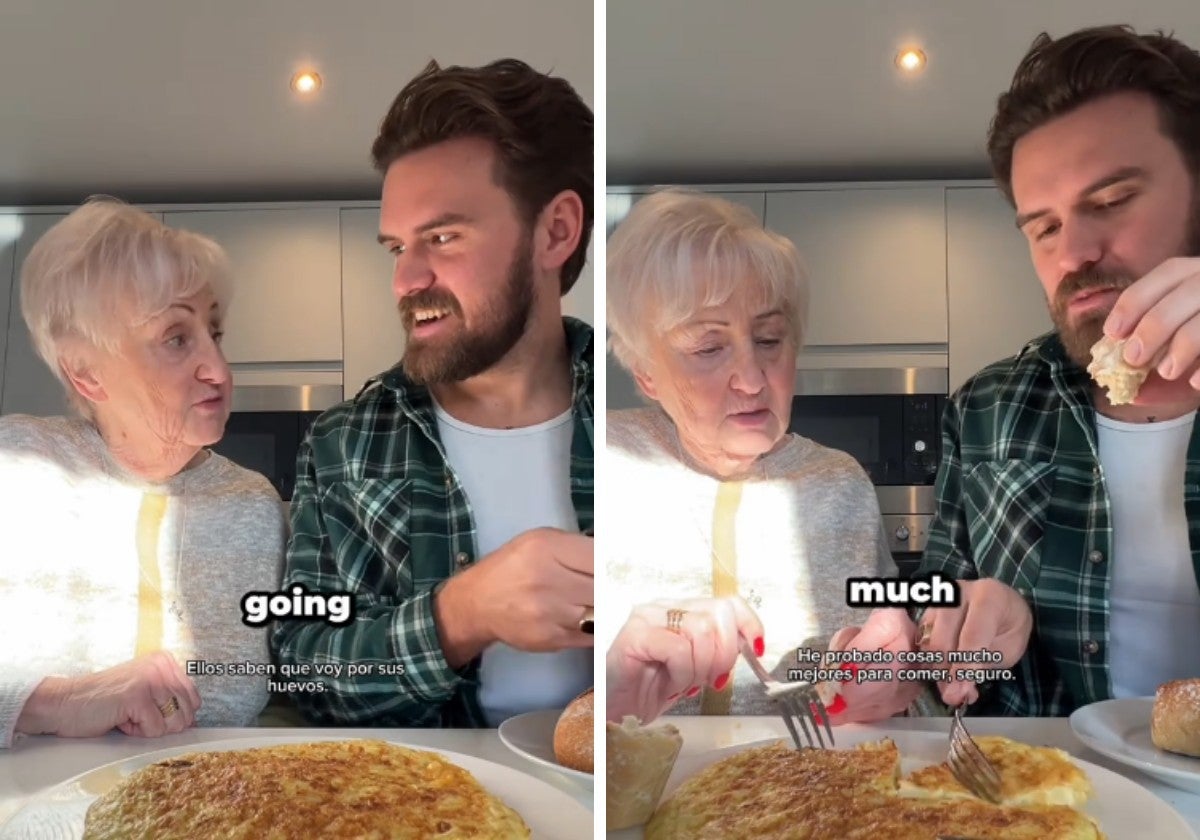 Una abuela británica prueba en España por primera vez la tortilla de patata y opina sin rodeos sobre su sabor