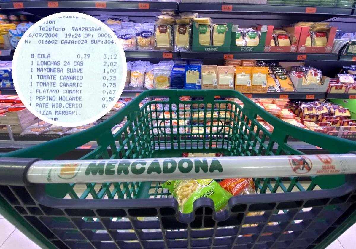 Encuentra un ticket de Mercadona de 2004 y se queda sin palabras por el coste de los productos: «Mirad los precios»