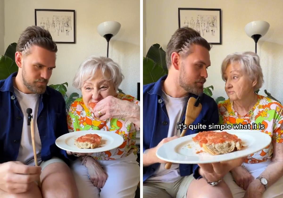 Una abuela inglesa prueba por primera vez el pan con tomate y propone incluir este ingrediente en su receta: «Le añadiría un poco de...»