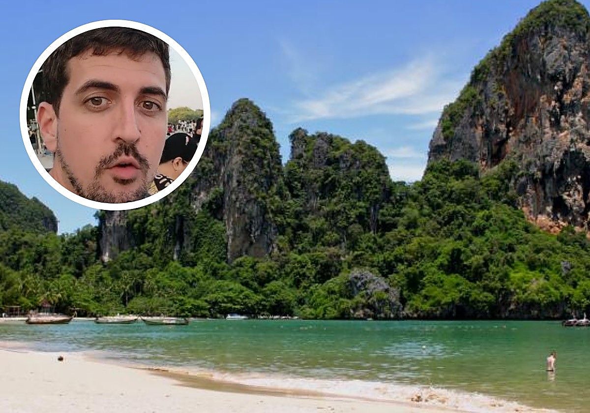 Una playa de Krabi (Tailandia)