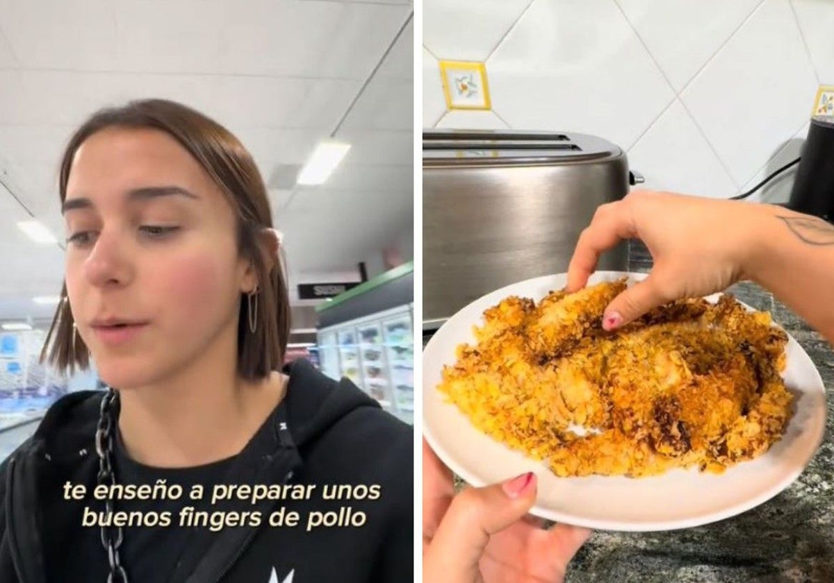 María enseña el resultado final de su sencilla receta