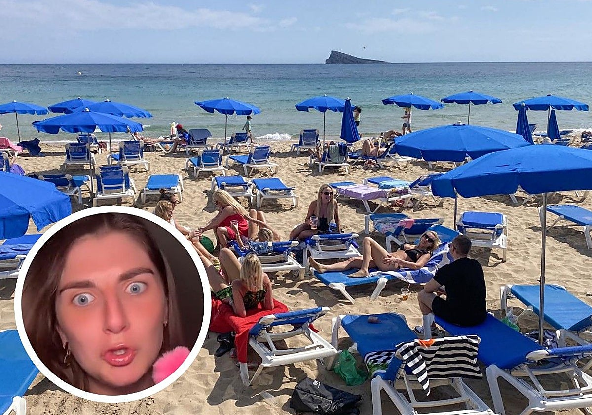Una playa de Benidorm, hace unos días