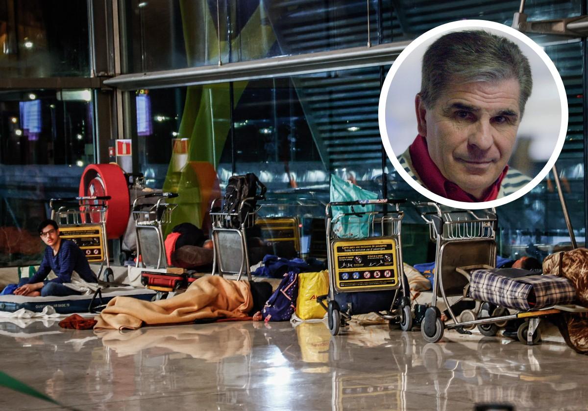 Pedro Ruiz dice lo que muchos piensan sobre la acumulación de sintecho que viven en Barajas: «Nos señala»