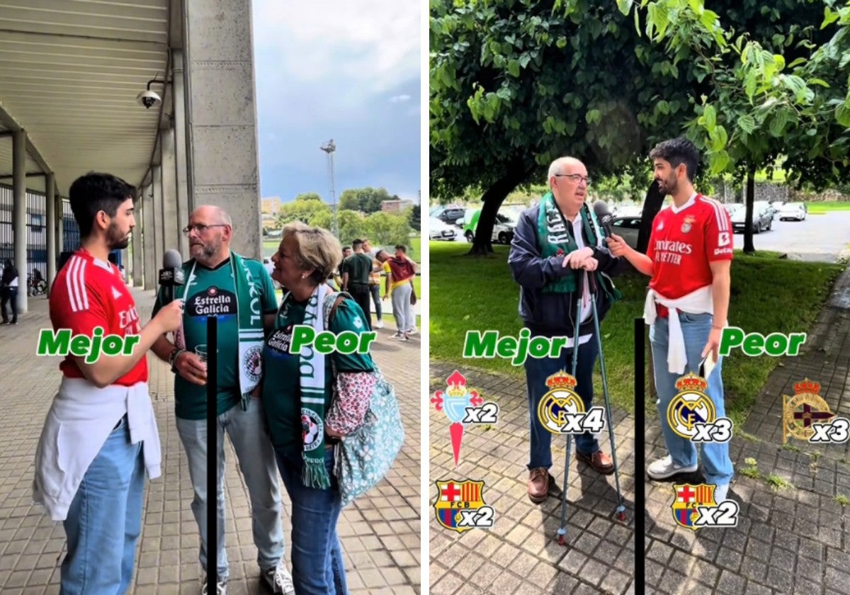 Pregunta a unos aficionados del Racing de Ferrol qué equipo les cae mejor y peor: «Quiero que pierdan hasta entrenando»