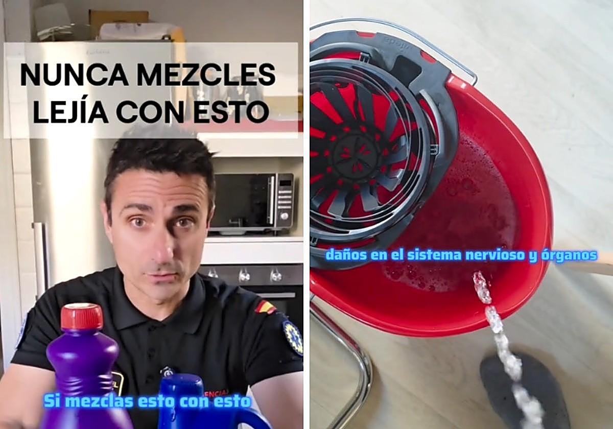Un técnico de emergencias indica los tres productos que nunca debes mezclar con lejía: «Te puedes morir»