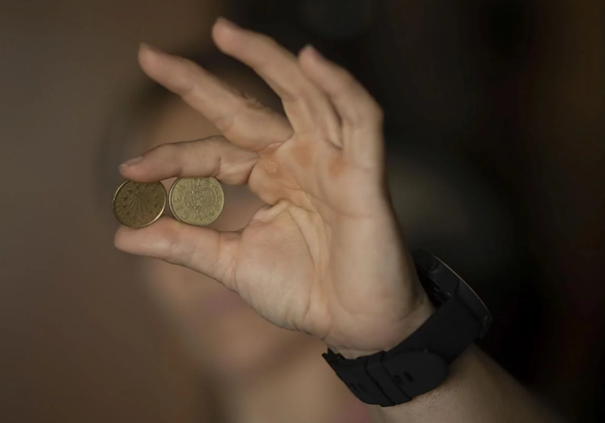 Dos monedas de 100 pesetas