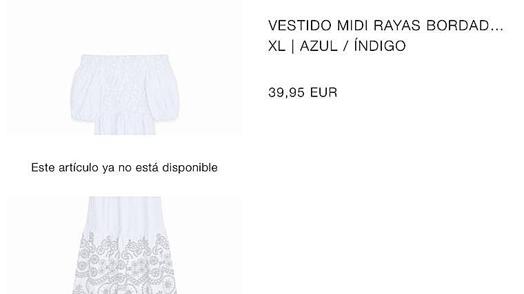 Muchos artículos de Zara han aparecido agotados en las cestas de los compradores justo al comenzar las rebajas
