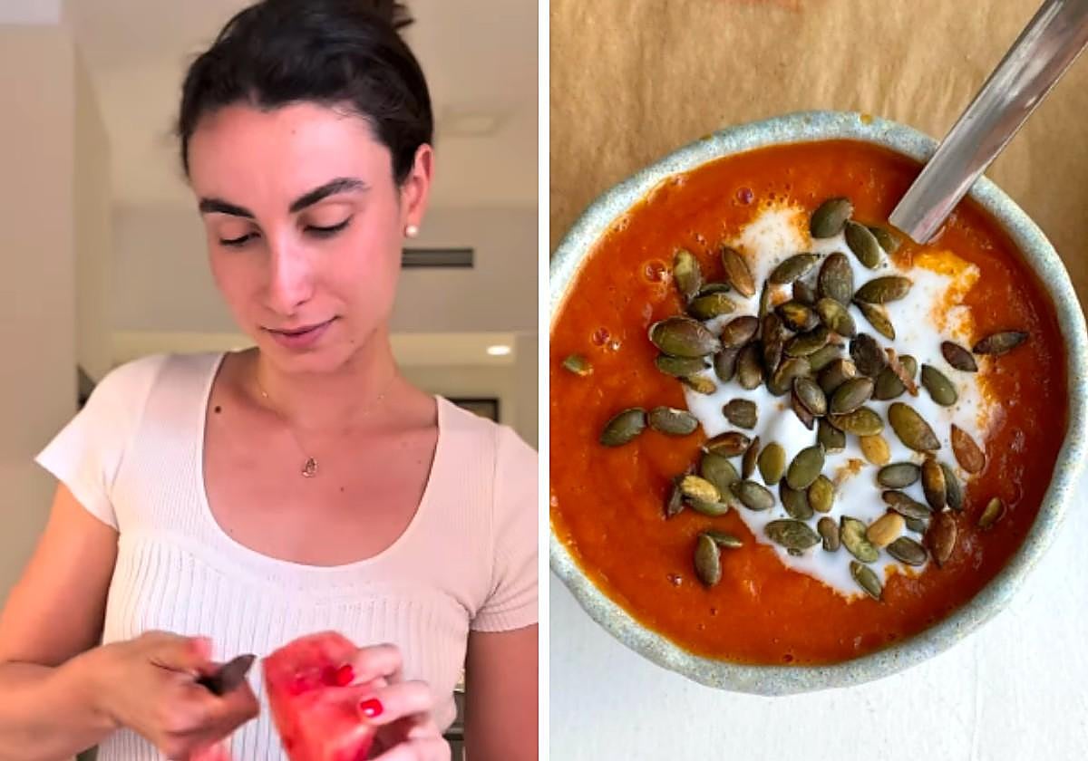 Una nutricionista explica su receta para preparar un gazpacho sano y nutritivo: el truco está en añadirle estos dos ingredientes