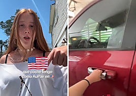 Una española que está de au pair en Estados Unidos enseña el coche que le da su familia: «Pensaba que sería...»