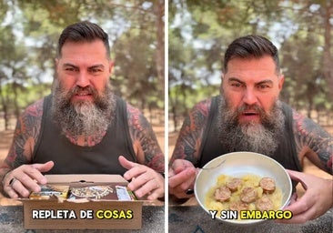 Un español prueba la ración de comida del Ejército francés: «Nunca defrauda»