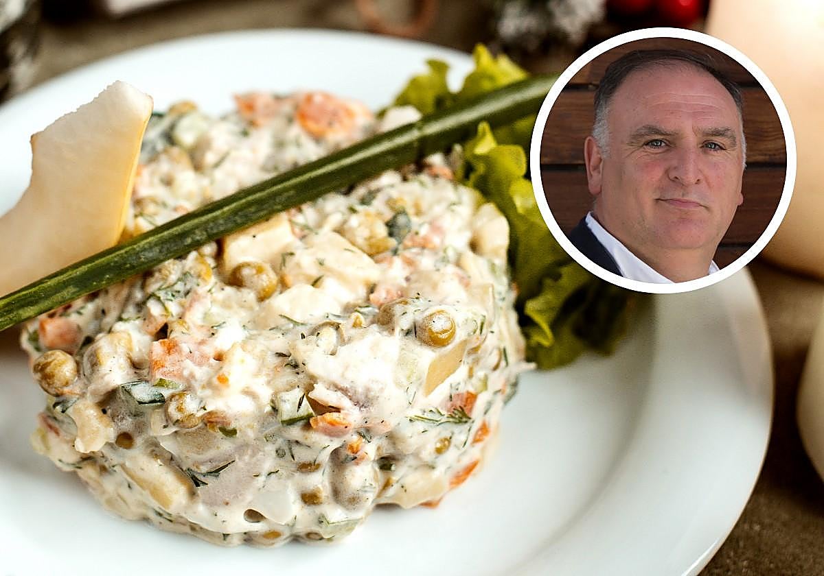 El chef José Andrés explica cómo cocinar la mejor ensaladilla rusa (o ucraniana): la clave está en dos ingredientes de la receta