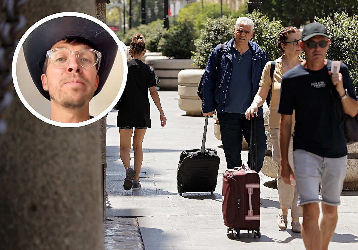 Turistas en Sevilla y @smithinspain, estadounidense residente en España