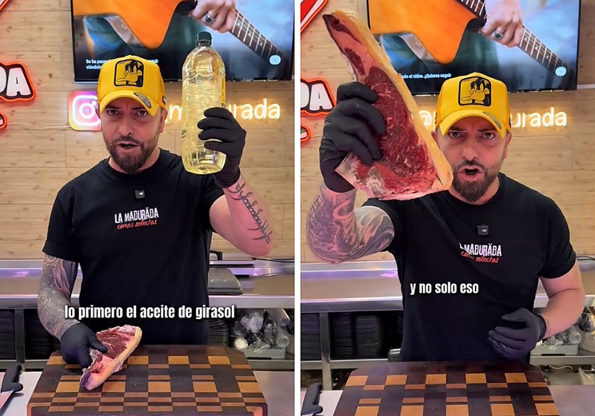 Un carnicero lanza una advertencia a quienes fríen la carne con aceite: «Cocínala como Dios manda»