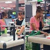 Pregunta a una mujer en la caja de Mercadona si puede pagar su compra al no tener dinero y ella reacciona así: «88 céntimos solo»