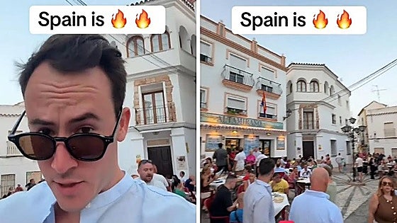 Un estadounidense de vacaciones en España pasa por la plaza de un pueblo y define con estas dos palabras el ambiente