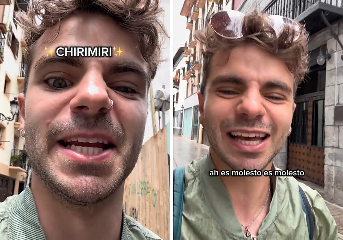 Un argentino de viaje por el País Vasco, contundente tras pasar días aguantando el chirimiri: «Tengo amor-odio»