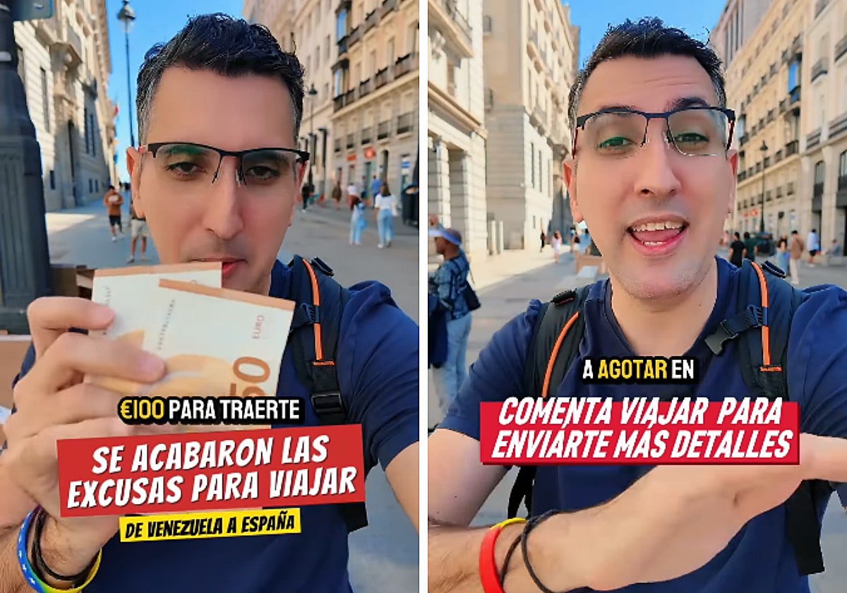 Un venezolano que vive en España lanza este claro mensaje a sus compatriotas: «Solo necesitas 100 euros para traerte a tu familia aquí»