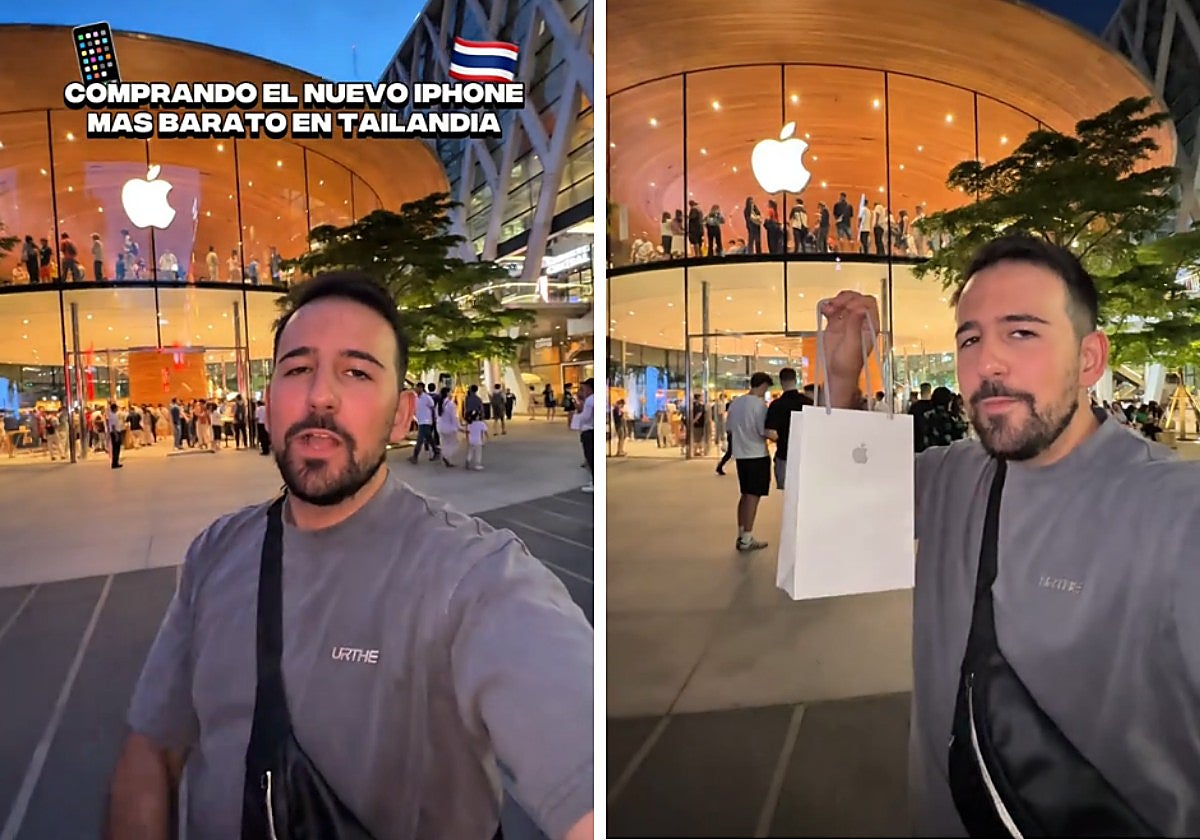 Un español en Tailandia se compra un iPhone y explica cuánto dinero se ha gastado: «Vamos a comprobar que funcione»