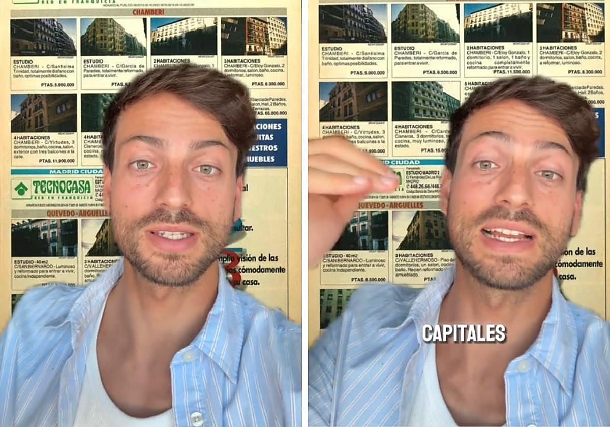 Un abogado compara el precio de la vivienda en Madrid en 1997 con el de 2025 y dicta sentencia: «Ahora necesitas más de 30 años para comprarla»