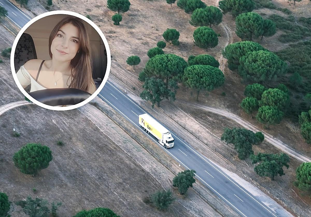 Una camionera española aclara si se ha sentido discriminada por ser mujer en su profesión