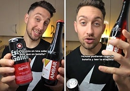 Un experto en cervezas zanja el debate sobre si en lata sabe peor que en botella: «Vamos a verlo»