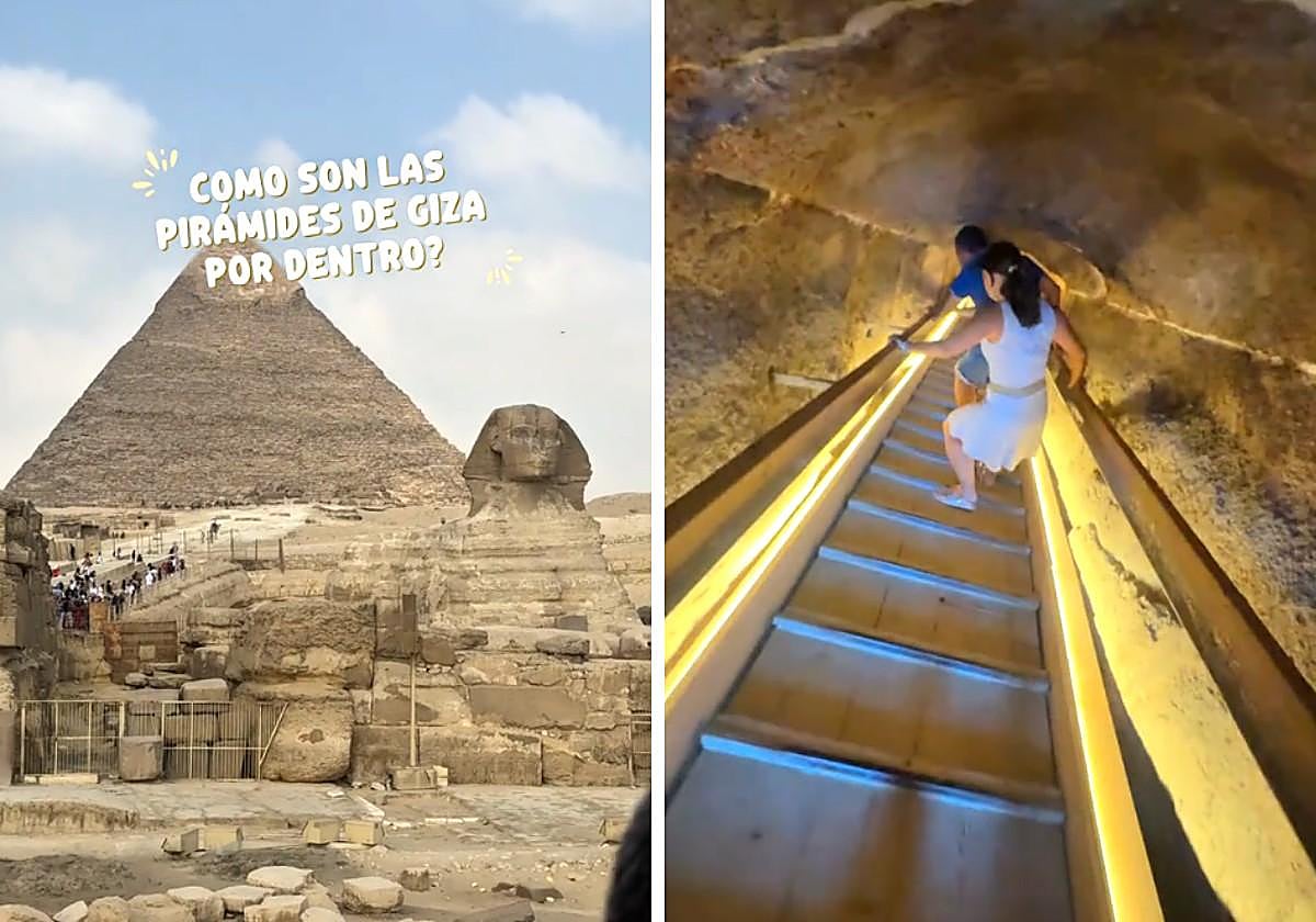 Una española de viaje en Egipto, sin palabras por lo que se encuentra en las pirámides de este país: «Había una cantidad de...»