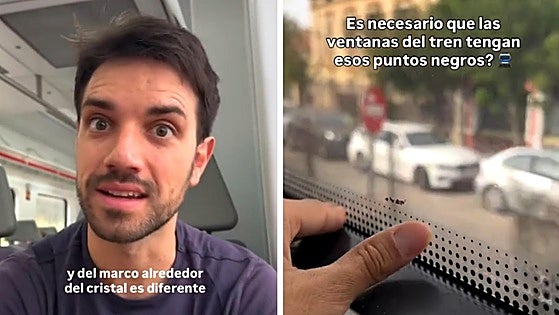 Un doctor en Física y Química explica por qué ponen puntos negros en las ventanas de los trenes: «Cumplen un rol bastante importante»