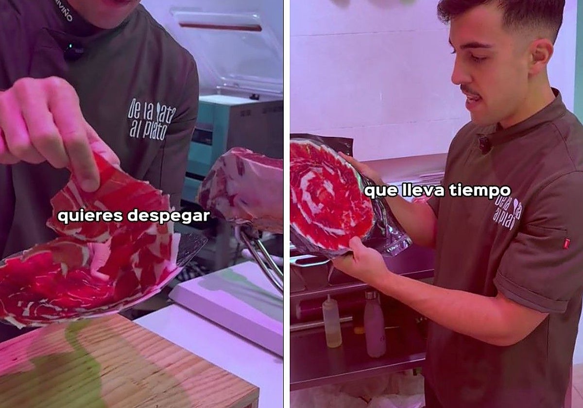 Un cortador de jamón desvela la mejor manera de consumir el embutido en sobres: «Se desprende a la perfección»