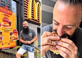 Un español prueba el McDonald's de la India y opina sin filtros sobre el sabor de sus hamburguesas: «Es lo más sorprendente que he visto en mi vida»
