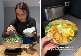 Una entrenadora personal explica cómo elaborar el bowl de ensalada perfecto para perder grasa: «Tiene 450 calorías y 60 gramos de proteína»