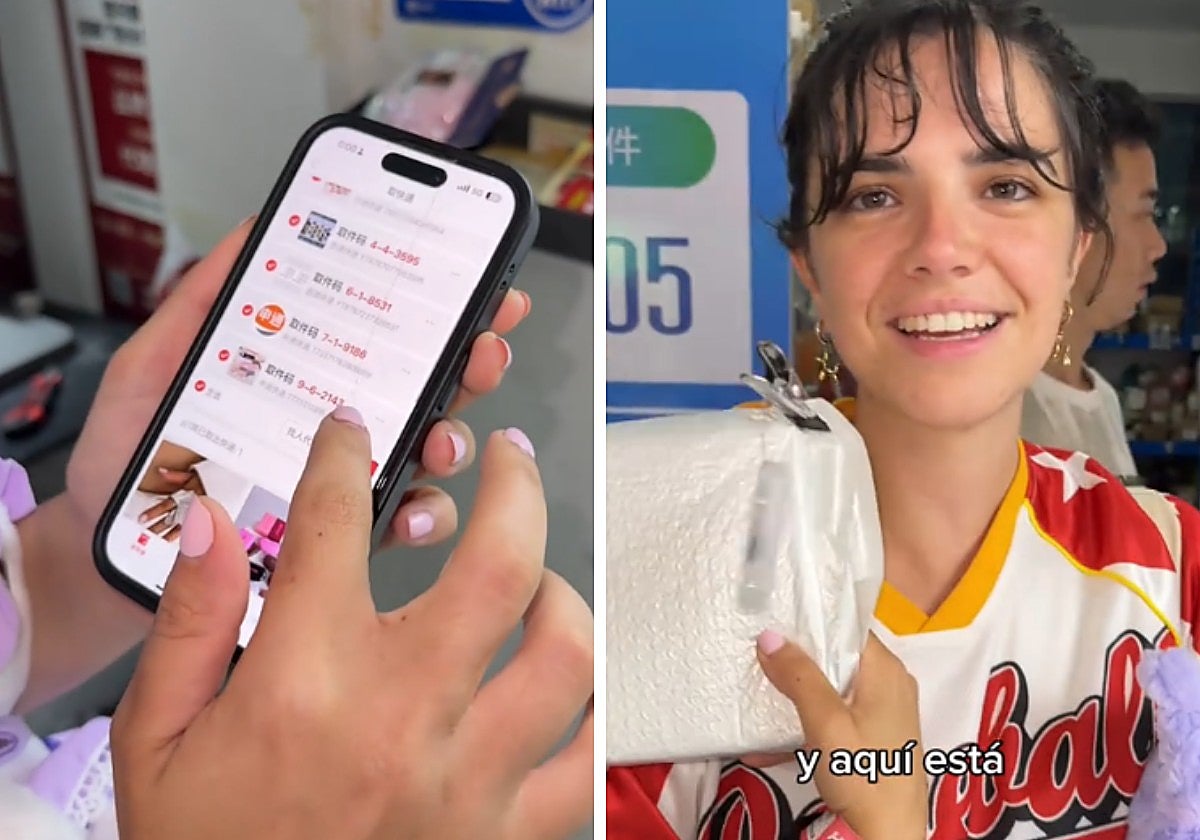 Una española que vive en China cuenta cómo se recogen los paquetes en ese país