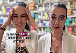 Elena Monje, farmacéutica, muy clara sobre el dolor de cabeza: «Cuanto antes te lo tomes, mejor...»