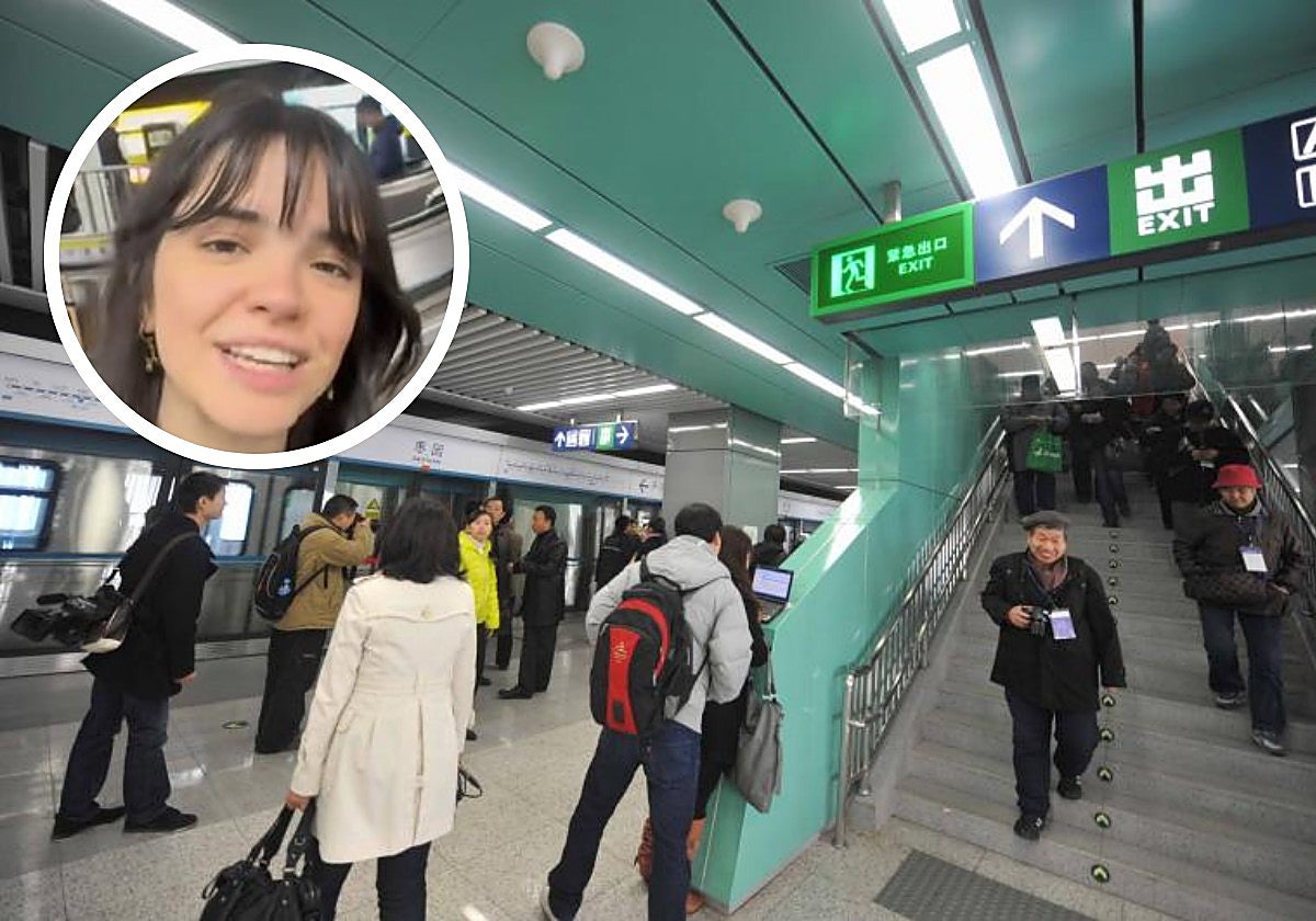 Una española que vive en China, sin palabras con lo que suele ver en el Metro en ese país: «No sea cosa que se cansen»
