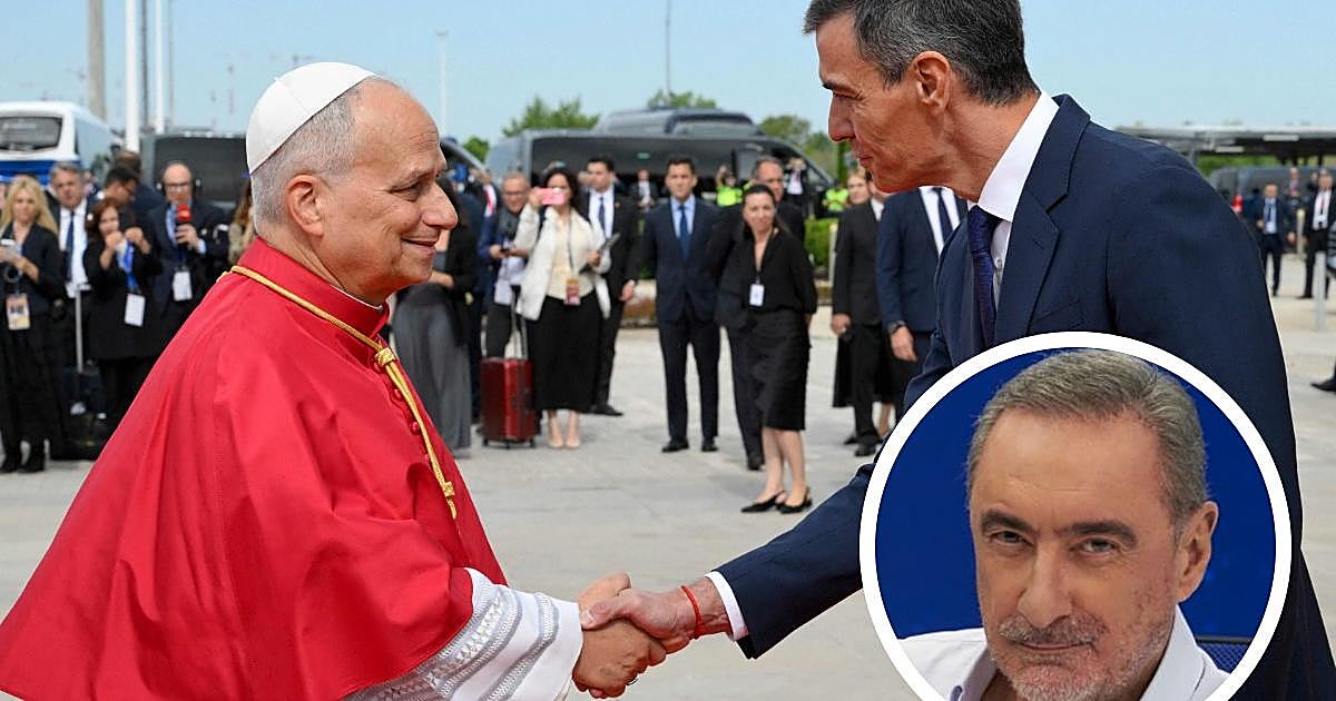 Carlos Herrera ve que Pedro Sánchez no fue a la misa del Pap