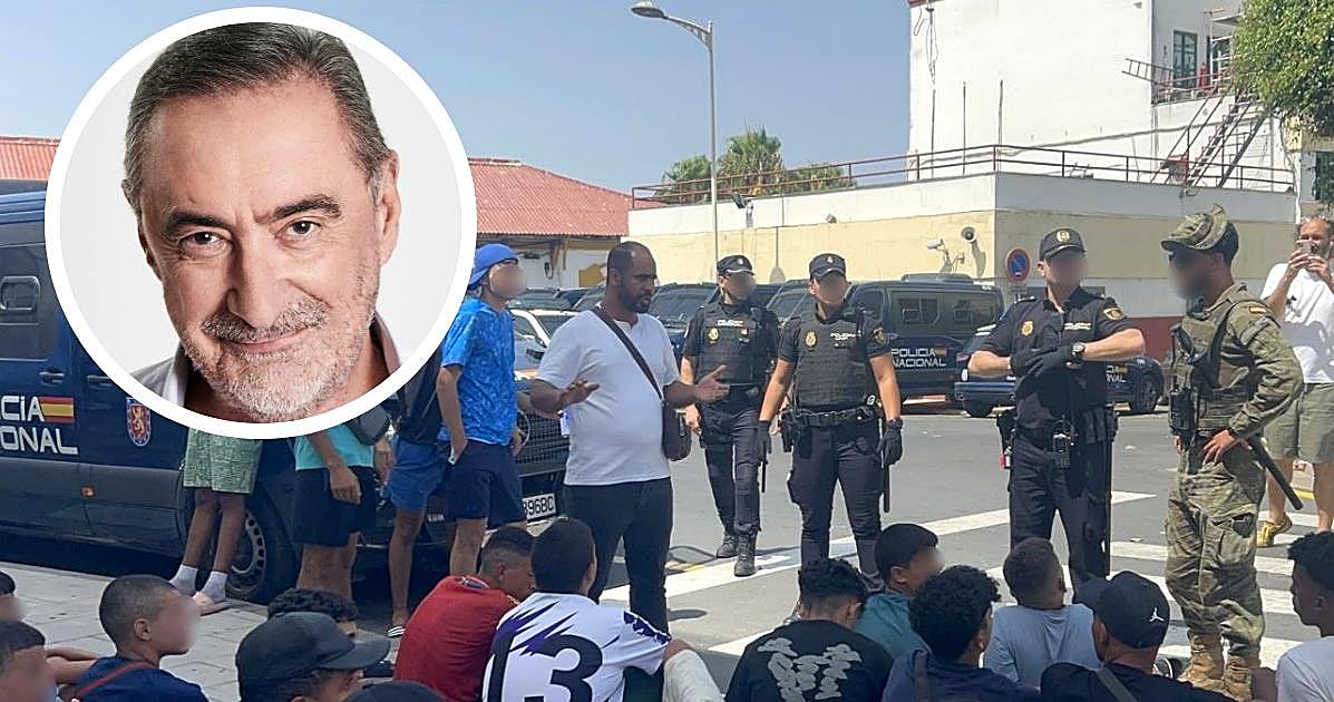 Carlos Herrera: «Todavía a nadie se le ha ocurrido habilitar en Ceuta un espacio en condiciones para que los inmigrantes no estén deambulando por la calle como perros»