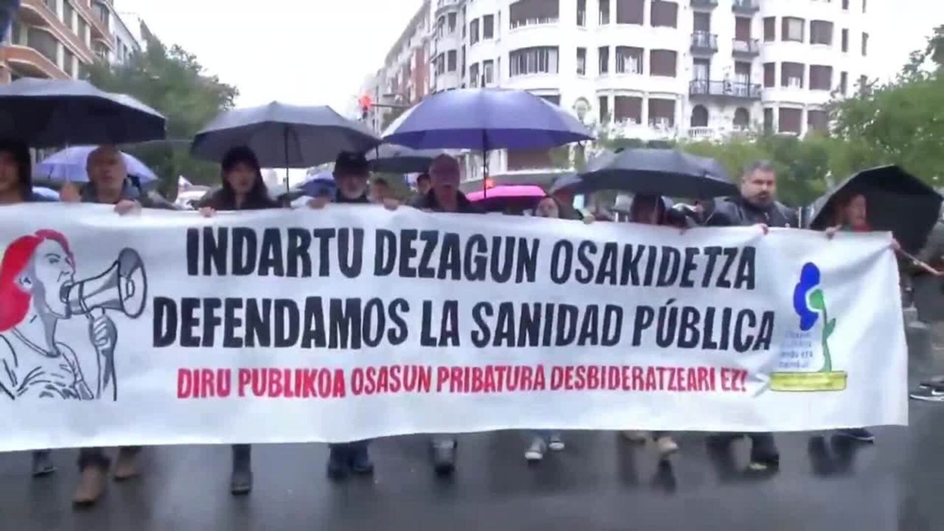 Miles de personas se manifiestan en Euskadi en defensa de sanidad ...