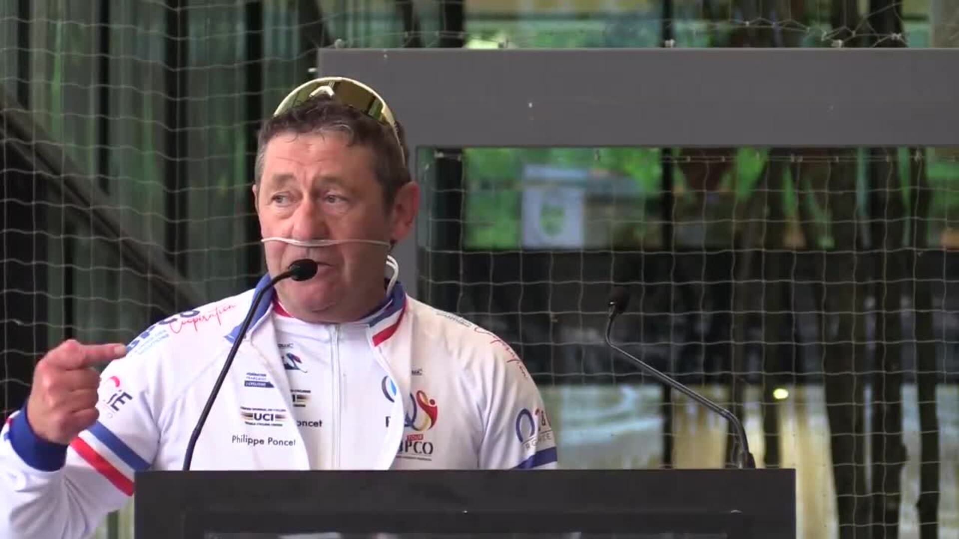 Ciclistas promueven la lucha contra la EPOC en Ginebra