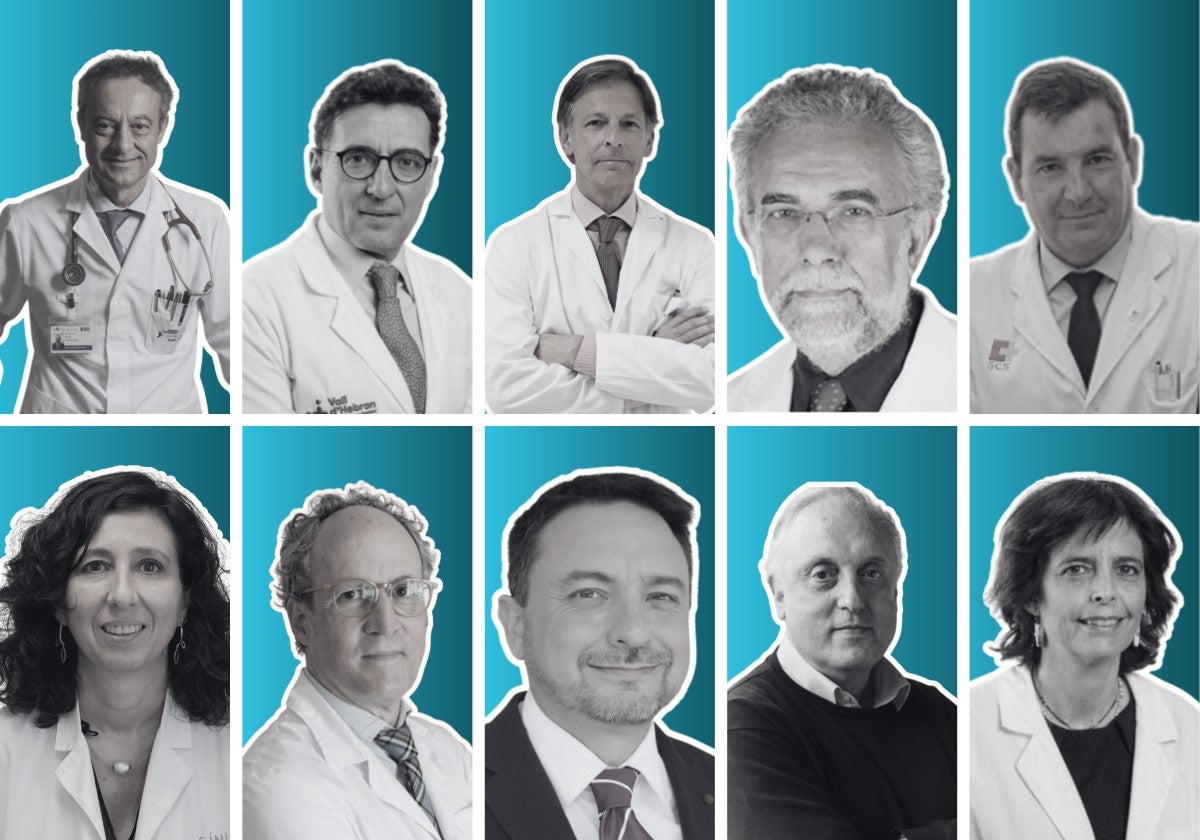 De izquierda a derecha y de arriba a abajo: Jesús Porta-Etessam, Xabier Montalbán Gairín, José Ángel Obeso Inchausti, Francesc Graus, Julio Pascual Gómez, Raquel Sánchez del Valle Díaz, Antonio Gil-Nagel Rein, David Andrés Pérez Martínez, Adolfo López de Munain Arregui y Mar Tintoré Subirana