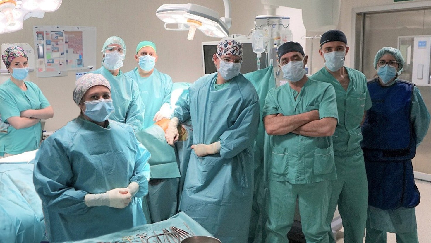 Equipo quirúrgico de la Unidad de Sarcomas.