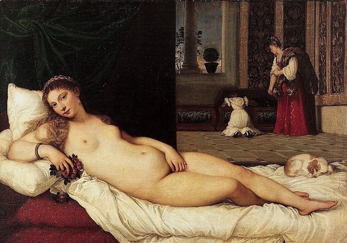 Cuadro de la venus de Urbino de Tiziano